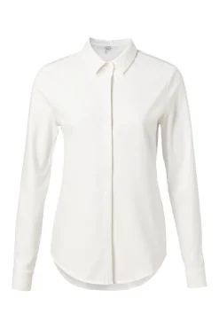 Dames blouse lange mouw ecru