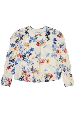 Dames blouse lange mouw ecru