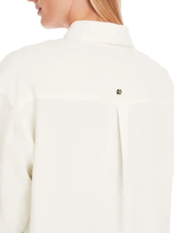 Dames blouse lange mouw ecru