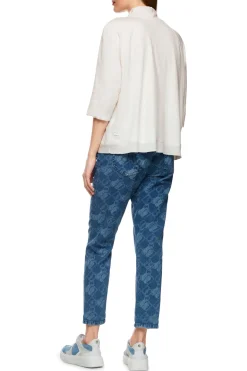 Dames blouse lange mouw ecru