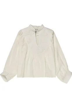 Dames blouse lange mouw ecru