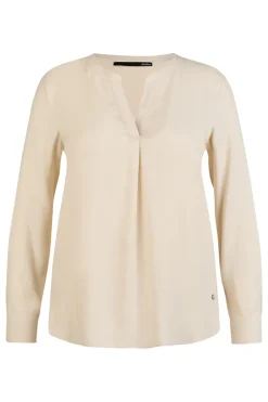 Dames blouse lange mouw ecru