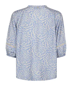 Dames blouse lange mouw ecru