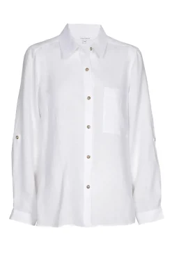 Dames blouse lange mouw ecru