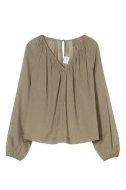 Dames blouse lange mouw groen