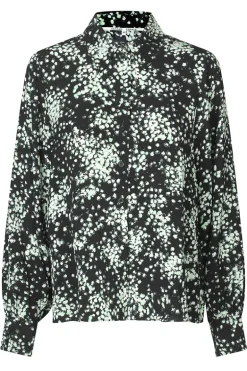 Dames blouse lange mouw groen