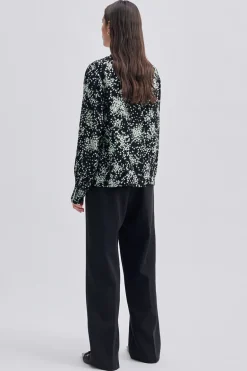 Dames blouse lange mouw groen