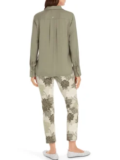 Dames blouse lange mouw groen