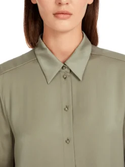 Dames blouse lange mouw groen