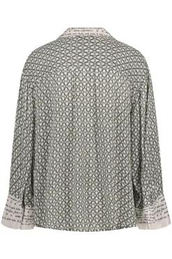 Dames blouse lange mouw groen