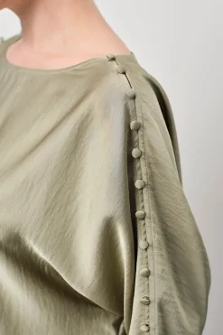 Dames blouse lange mouw groen