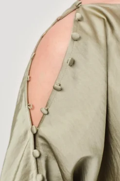 Dames blouse lange mouw groen