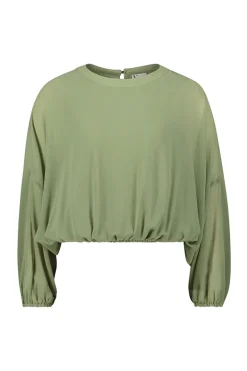Dames blouse lange mouw groen