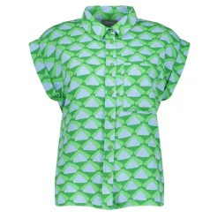 Dames blouse lange mouw groen