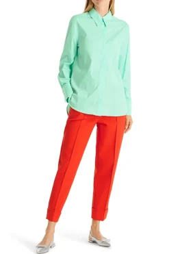 Dames blouse lange mouw groen