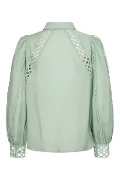 Dames blouse lange mouw groen