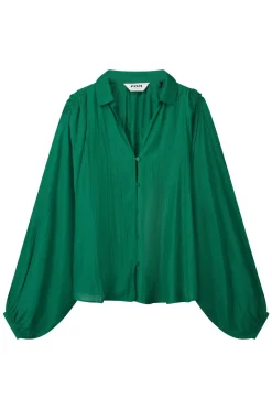 Dames blouse lange mouw groen