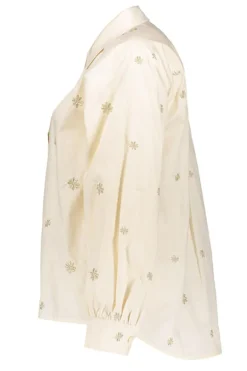 Dames blouse lange mouw grijs