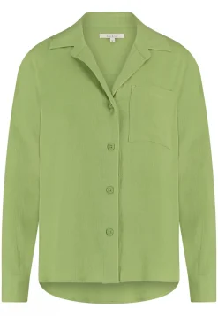 Dames blouse lange mouw groen