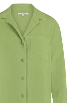 Dames blouse lange mouw groen