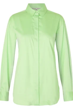 Dames blouse lange mouw groen