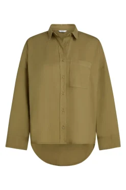 Dames blouse lange mouw groen
