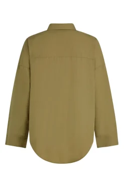 Dames blouse lange mouw groen