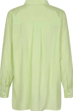 Dames blouse lange mouw geel
