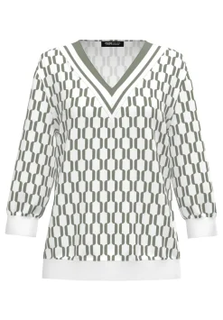 Dames blouse lange mouw groen