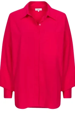 Dames blouse lange mouw paars