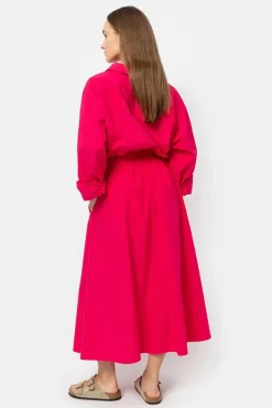 Dames blouse lange mouw paars