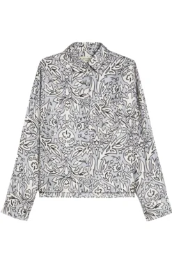 Dames blouse lange mouw paars