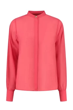 Dames blouse lange mouw rood