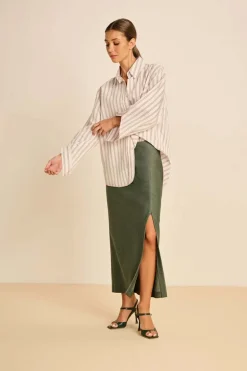 Dames blouse lange mouw rose