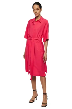 Dames blouse lange mouw rood
