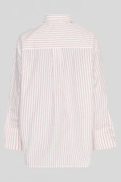 Dames blouse lange mouw rood