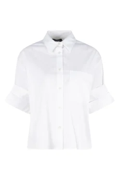 Dames blouse lange mouw wit