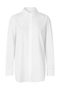 Dames blouse lange mouw wit