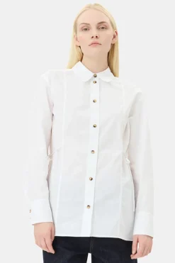 Dames blouse lange mouw wit