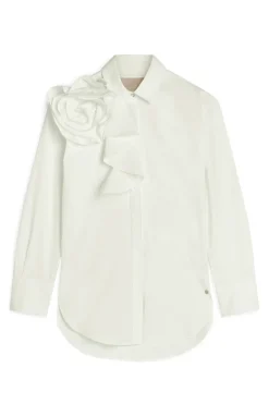 Dames blouse lange mouw wit