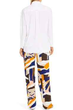 Dames blouse lange mouw wit