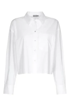 Dames blouse lange mouw wit
