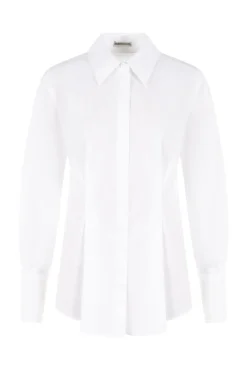 Dames blouse lange mouw wit