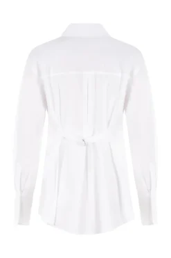 Dames blouse lange mouw wit