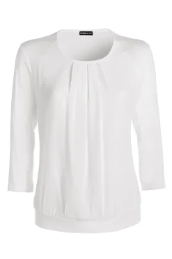 Dames blouse lange mouw wit