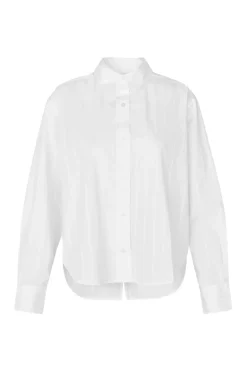 Dames blouse lange mouw wit