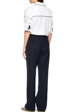 Dames blouse lange mouw wit