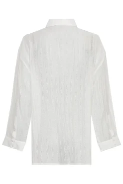 Dames blouse lange mouw wit