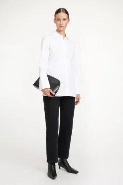 Dames blouse lange mouw wit