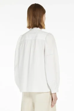 Dames blouse lange mouw wit
